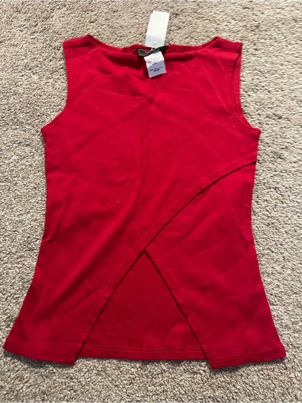 eye candy Red Sleeveless Crossover Tank